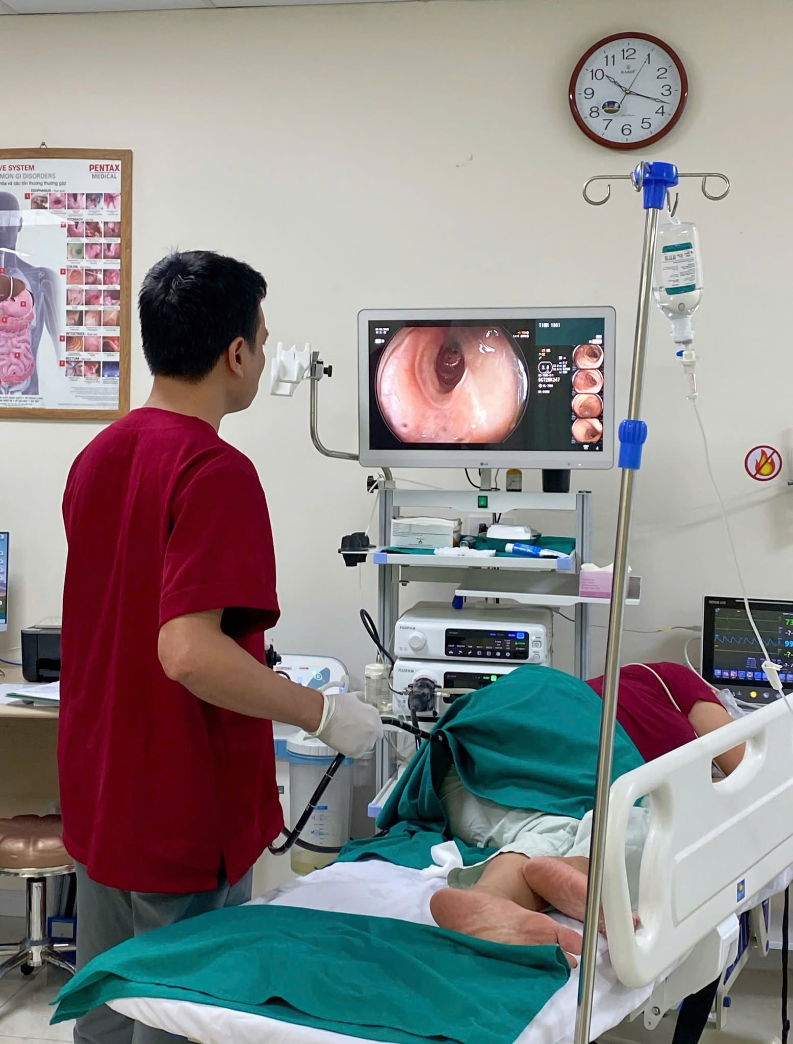 Quá trình nôi soi được thực hiện các bước chuẩn y khoa