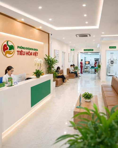 Không gian phòng khám Tiêu Hóa Việt hiện đại