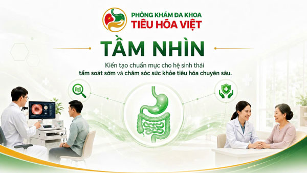 Không gian phòng khám Tiêu Hóa Việt hiện đại, sạch sẽ