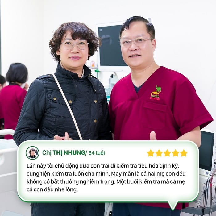 Người bệnh có phản hồi tích cực sau khi nội soi