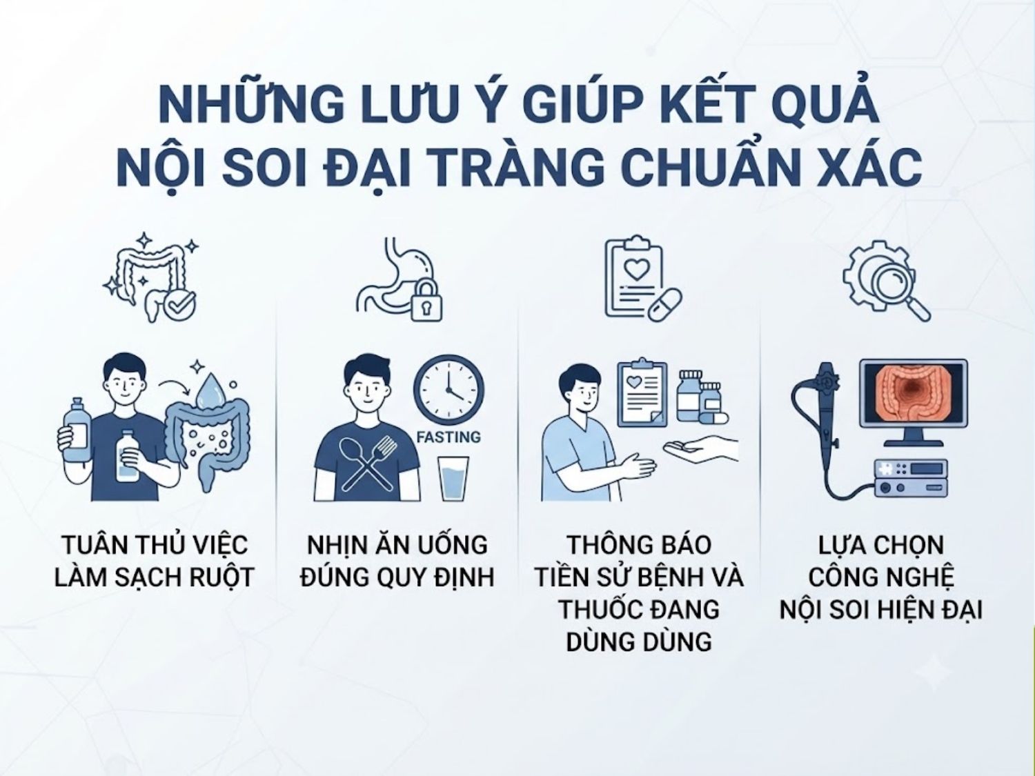 ảnh mô tả Những lưu ý giúp kết quả nội soi đại tràng chuẩn xác