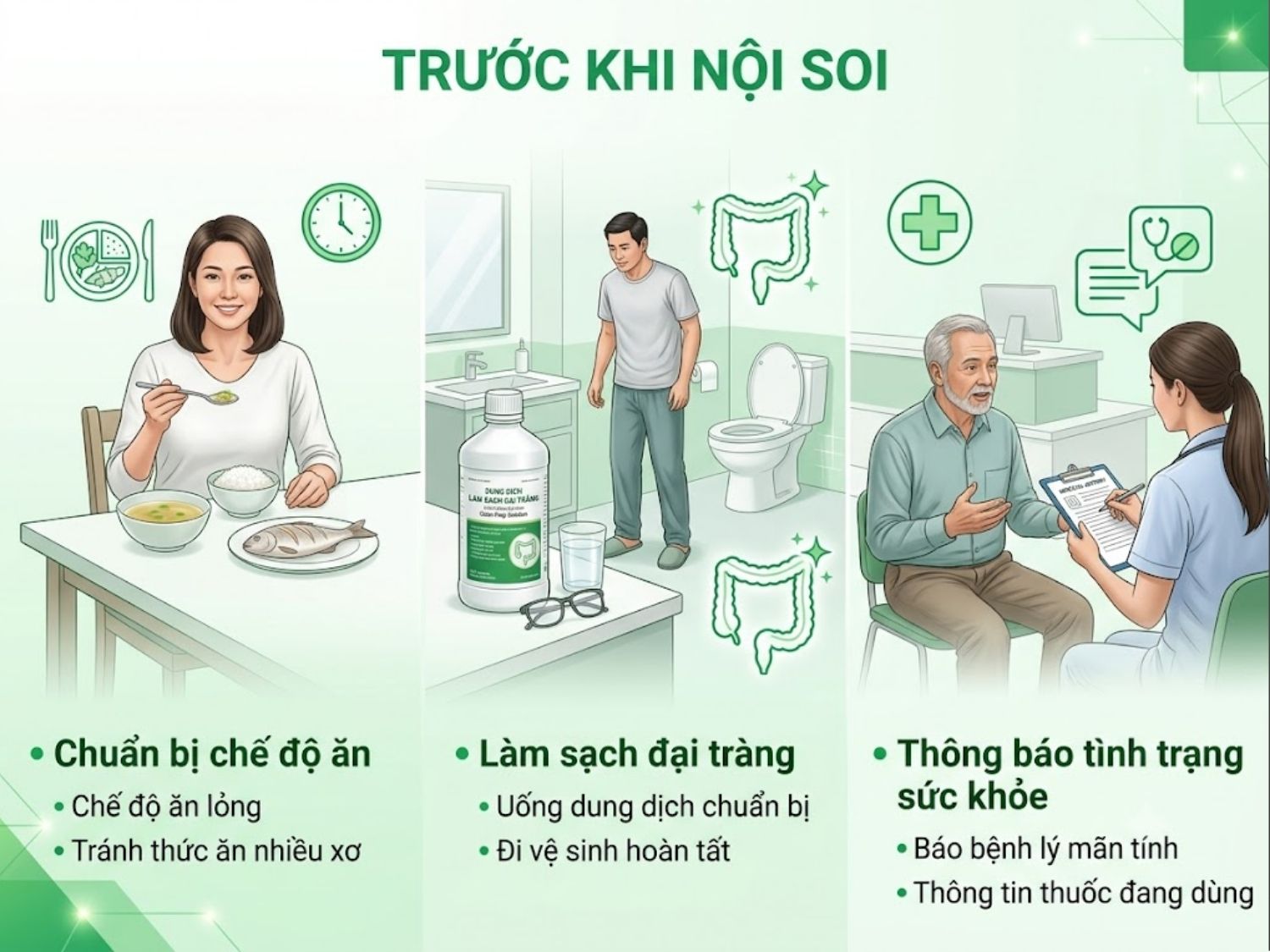 ảnh mô tả Những lưu ý quan trọng trước khi nội soi đại tràng