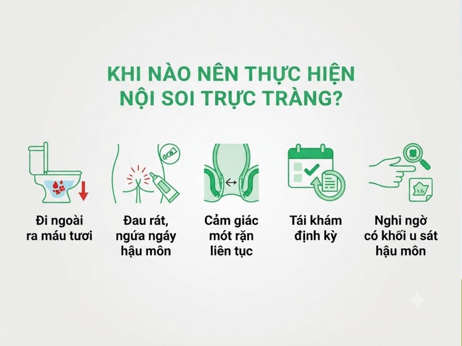 ảnh mô tả Khi nào nên thực hiện nội soi trực tràng?