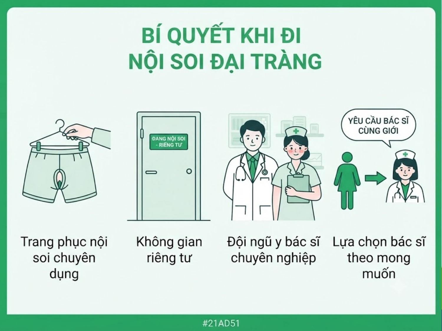 ảnh mô tả Bí quyết giải tỏa sự xấu hổ khi đi nội soi đại tràng